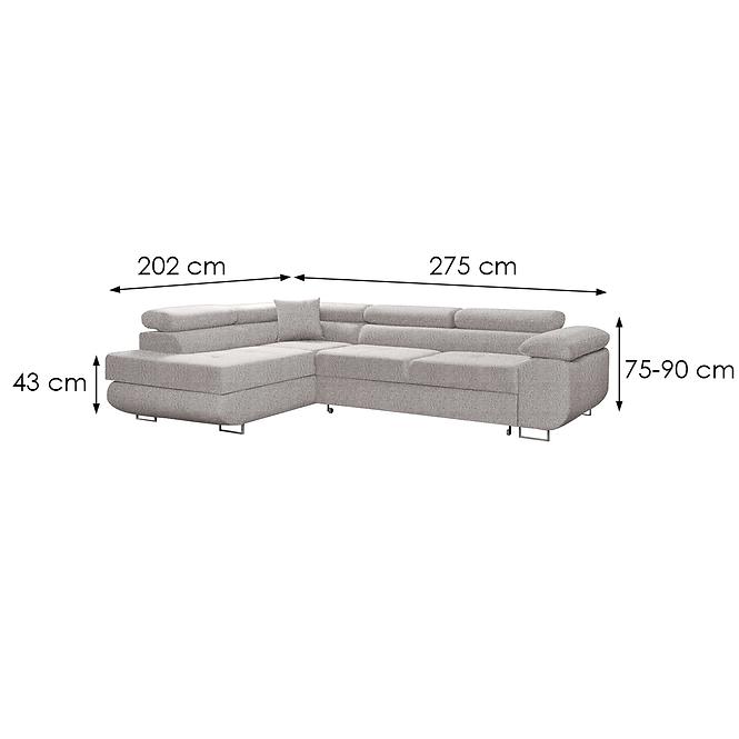 Ecksofa Lido Neve 13 links 