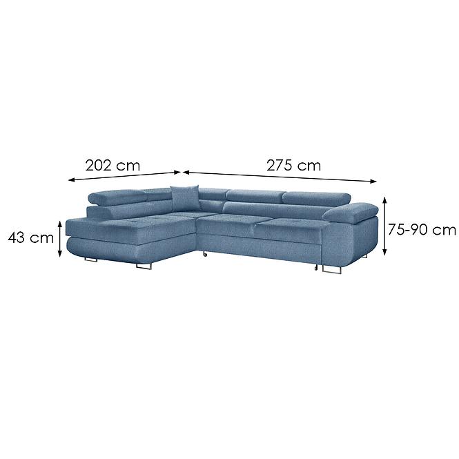 Ecksofa Lido Neve 74 links 