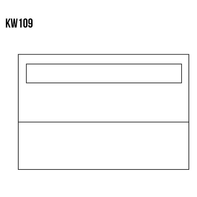 Vitrine aus Kiefernholz KW109 Roh