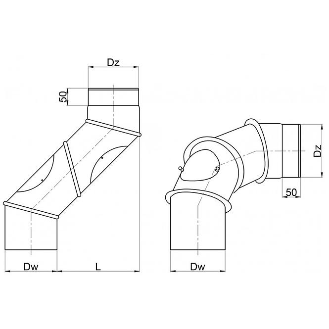 Bogen, Rauchrohr KNSR200/90-BERTR33