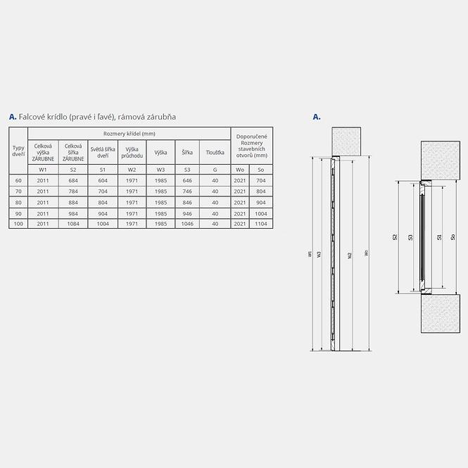 Türrahmen mit Astknoten – Set aus Stielen L 2x2100 (1/2)