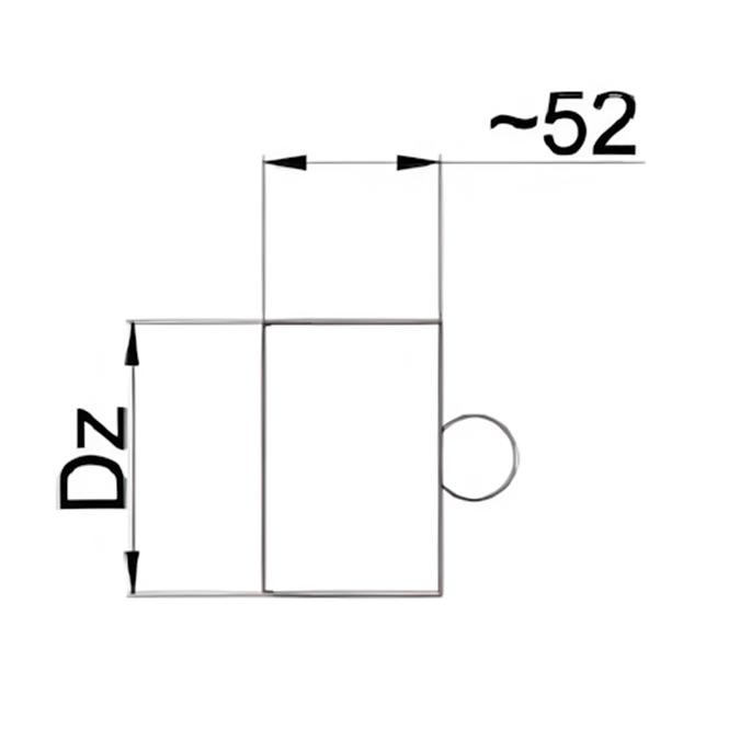 Stopfen für Pelletöfen MS/Z80 SPNP12