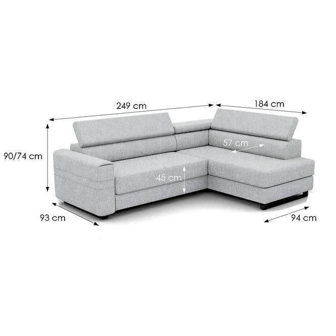 Ecksofa Livio rechts Neve 83