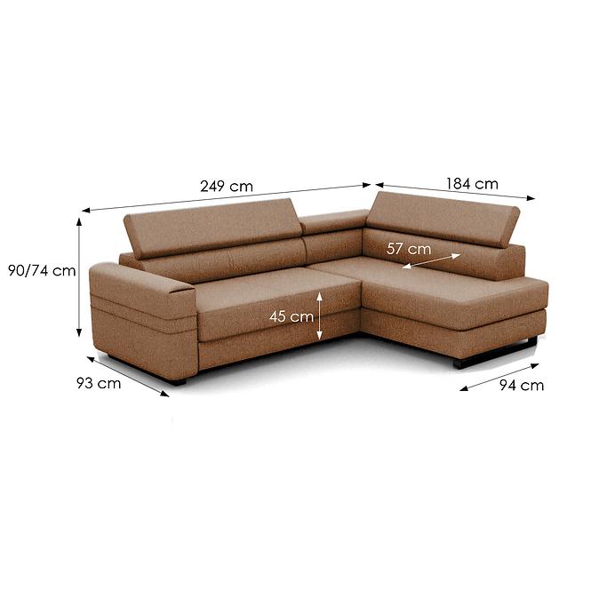 Ecksofa Livio rechts Neve 52