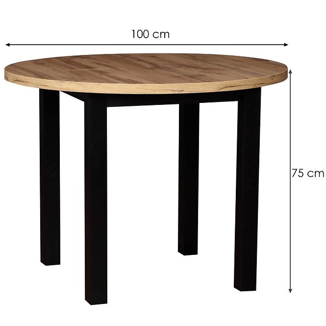 Tisch St-55 100+2x40 wotan/schwarz