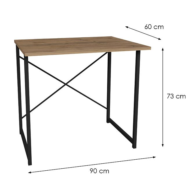 Schreibtisch FD-6090od-001 natur/Schwarz