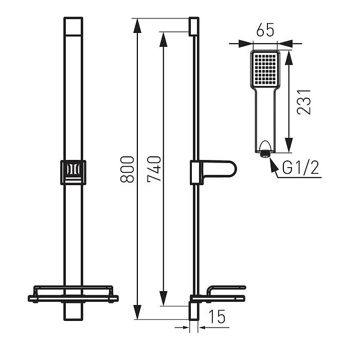 Duschset Quadro