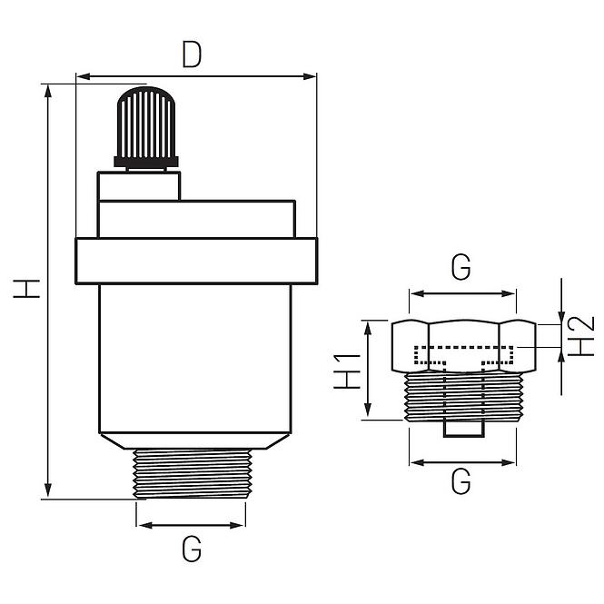 Entlüftungsventil 1/2″ 015AS