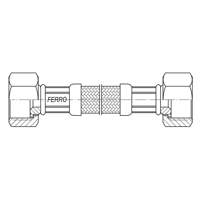 Flexschlauch L-60 cm 3/8 x 3/8 N-N