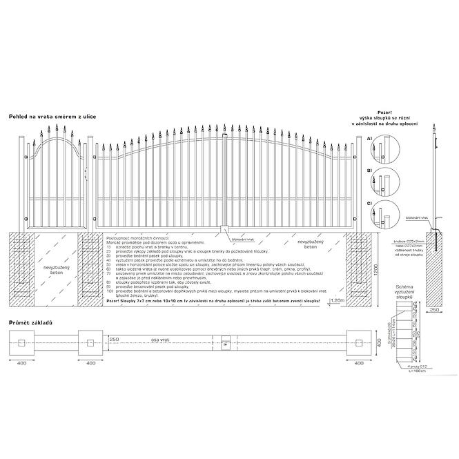 Einzeltor R Eliza III 150x90cm W4231