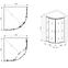 Duschkabine A1900A 80/175 Graphit,6