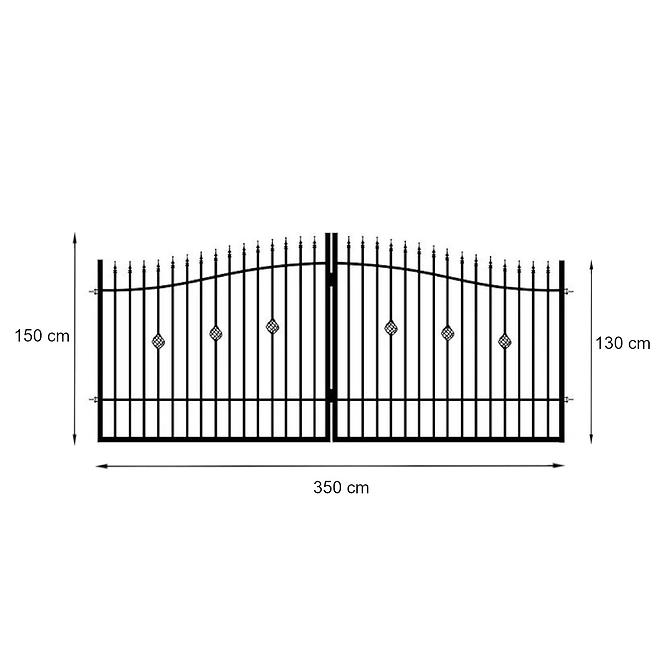 Metallzaun Marika 3,5M /ZN