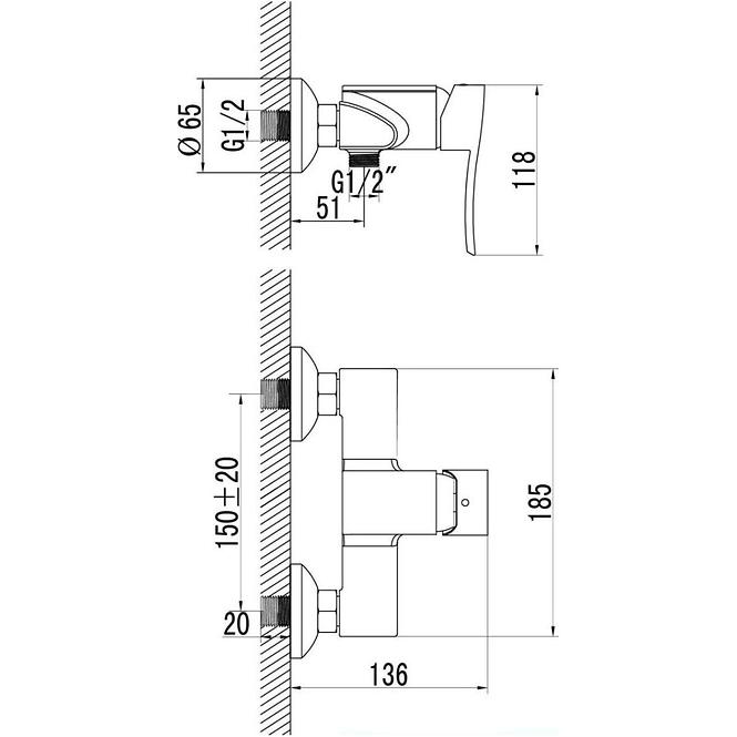 Duscharmatur Cb33 Atena