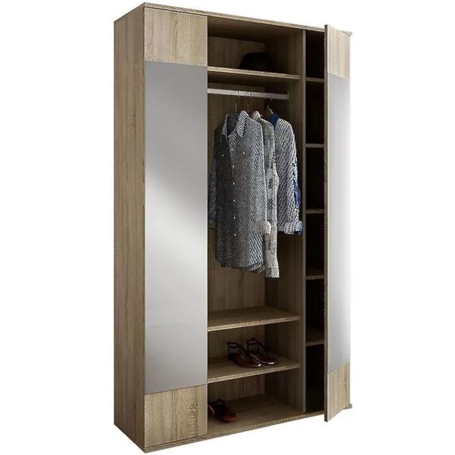 Garderobe Eliza eiche sonoma/glas