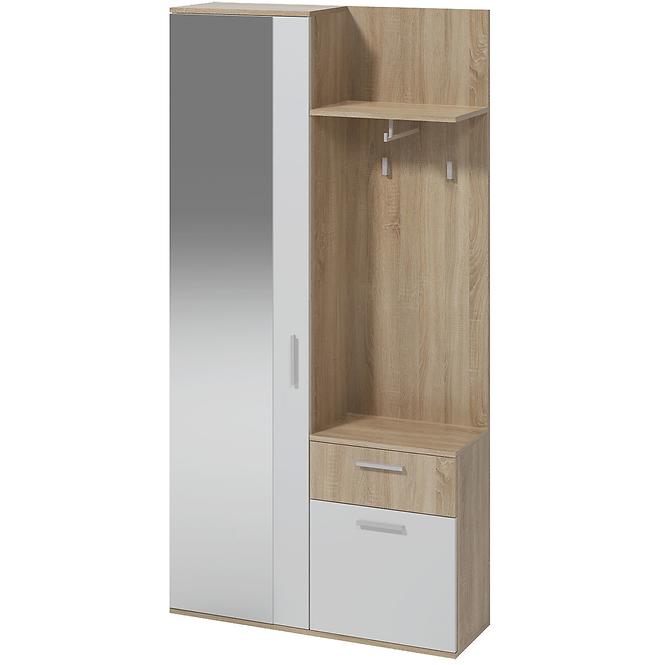 Garderobe Justus weiß Eiche Sonoma 97 cm