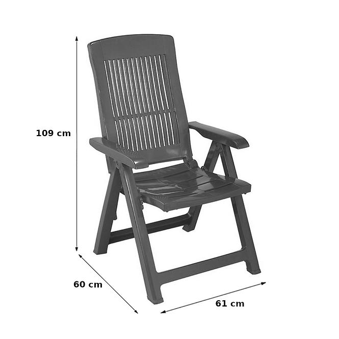 Stuhl aus Kunststoff Tampa, Grün