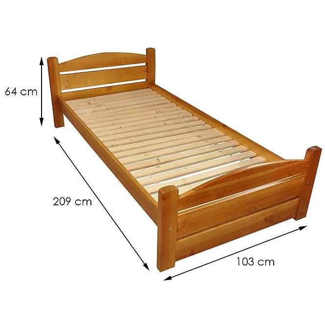 Bett 90cm Eiche