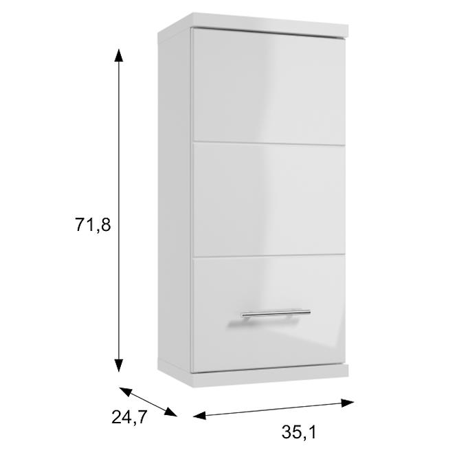 Schrank bari A35 1d0s dsm weiß