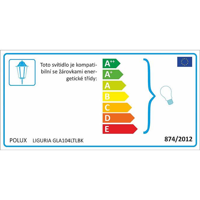 Außenleuchte Liguria alu1047p1b schwarz St.1