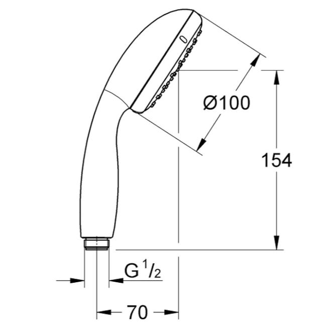 Brausenkopf Grohe Vitalio Start 1 27940000