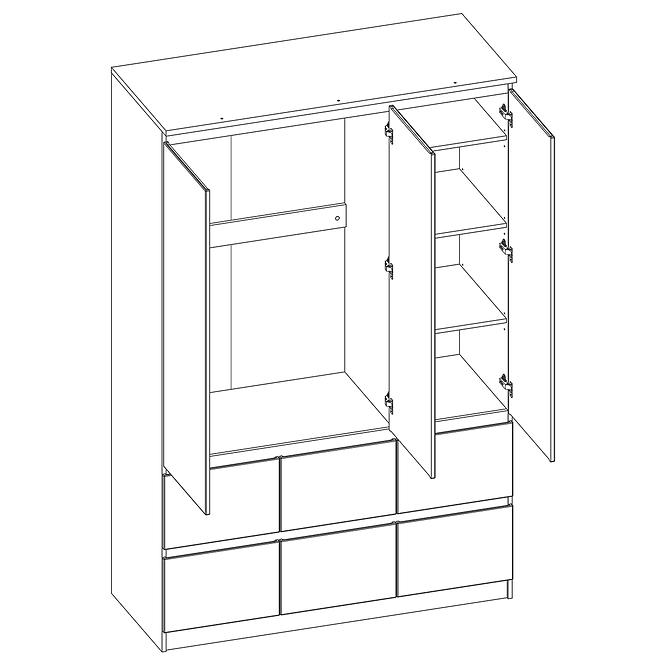 Schrank Boston Bos S13 alpinweiß