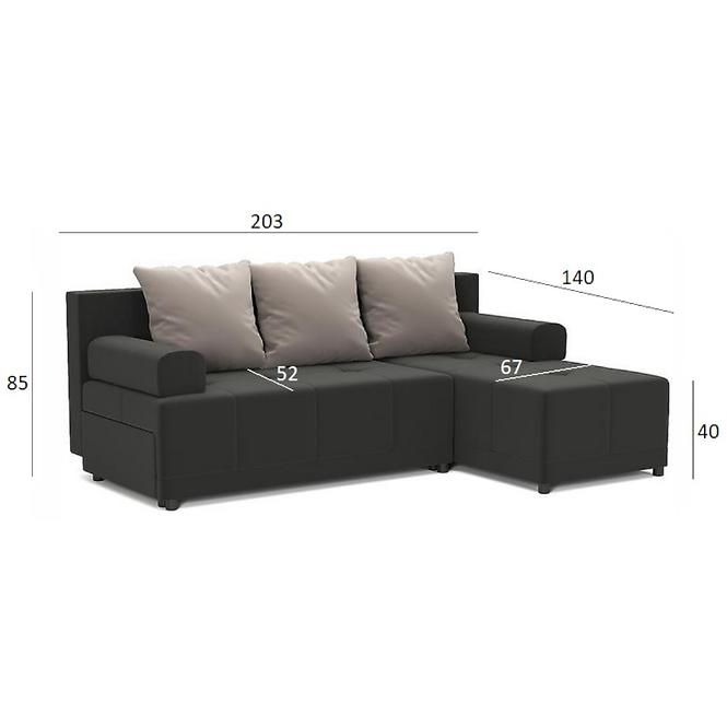 Ecksofa Max mura 96 + mura 91