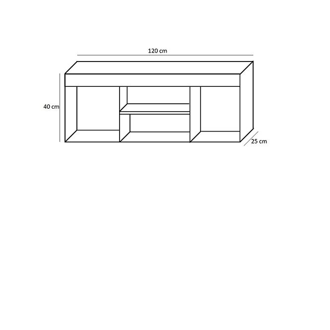 Regal Cezar 120cm Eiche Sonoma