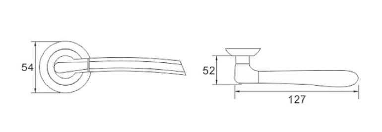 Türgriff ROBIN 2 E3 nickel/satin