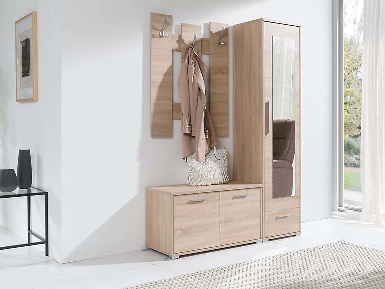 Schrank Mit Spiegel Hit 48cm Eiche Sonoma