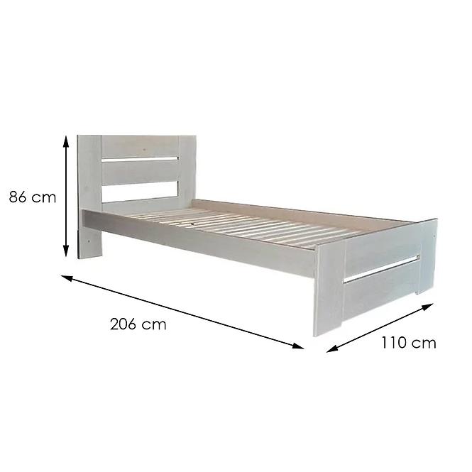 Bett Pola 100cm Grau