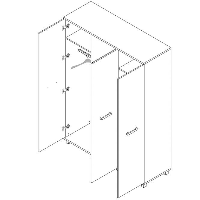 Schrank Maximus 150cm Venge