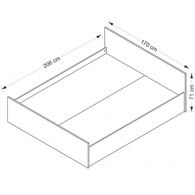 Bett Maximus 160cm Venge