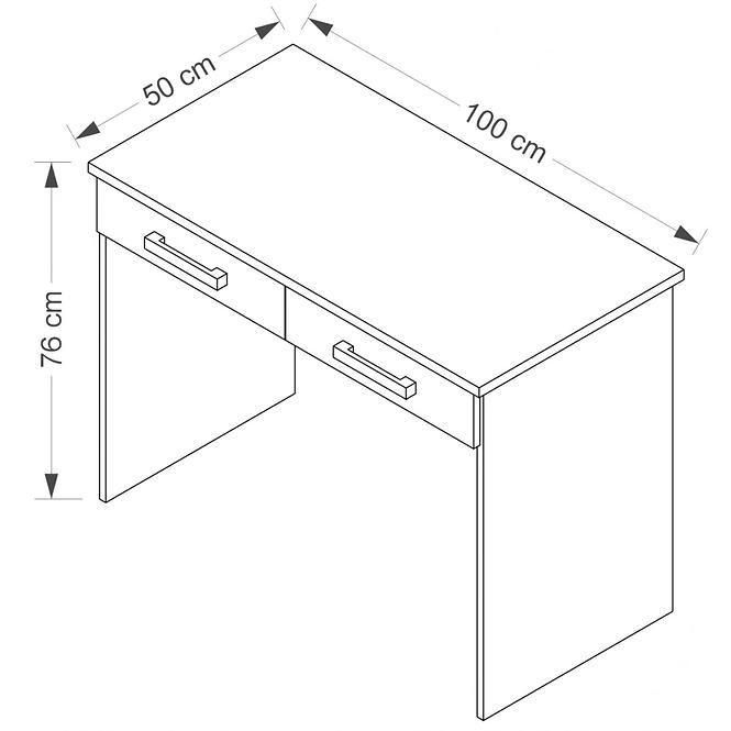 Schreibtisch Maximus 100 cm Venge