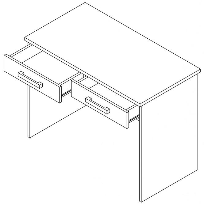 Schreibtisch Maximus 100 cm Venge