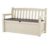 Gartenbank Eden mit Kasten beige