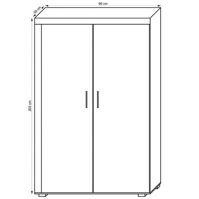 Schrank Samba 90cm San Marino/Crem