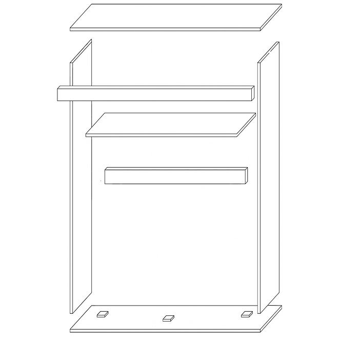 Schrank Samba 90cm San Marino/Crem