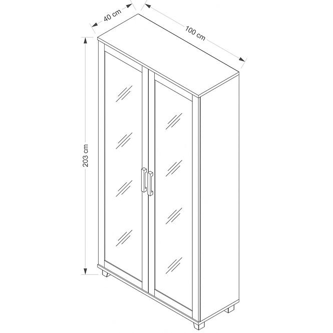 Vitrine Maximus 100cm Venge