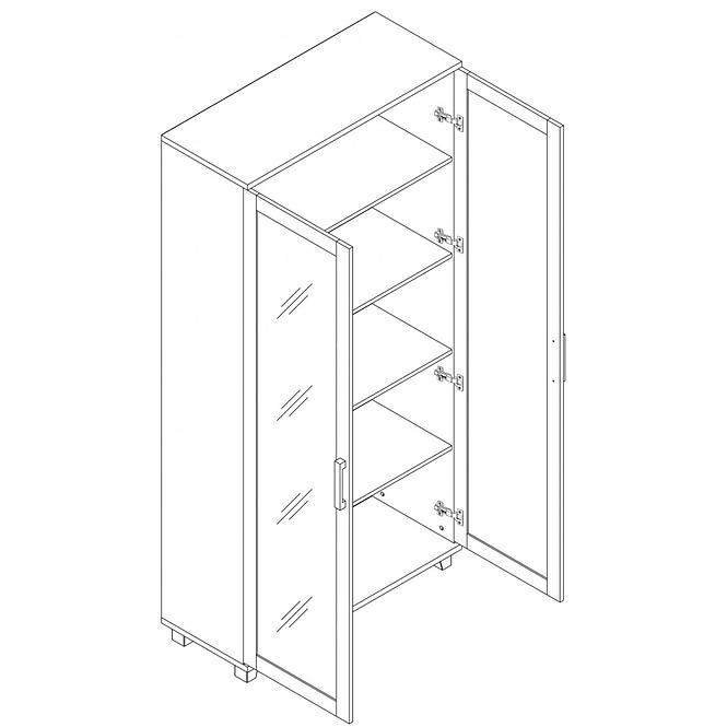 Vitrine Maximus 100cm Venge