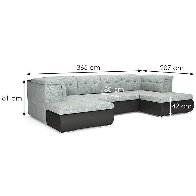 Ecksofa Santiago madryt 1100+Malmo 92