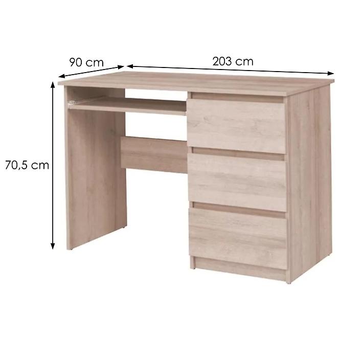 Schreibtisch Cosmo 110cm Eiche Sonoma