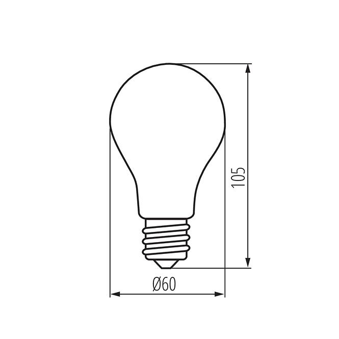 Glühbirne BC 15W TR LED E27 A60 6500K Trixline