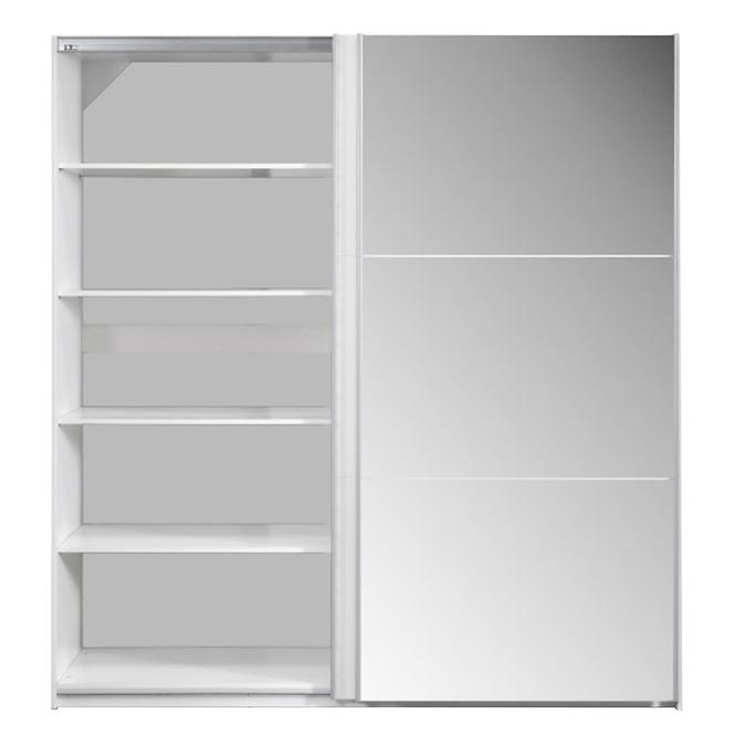 Schrank Vigo 200cm Weiß/Spiegeln