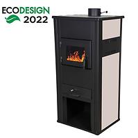 Kaminofen Etaz A mit wärmeleitendem Wärmetauscher 15,2 KW/9,2 KW