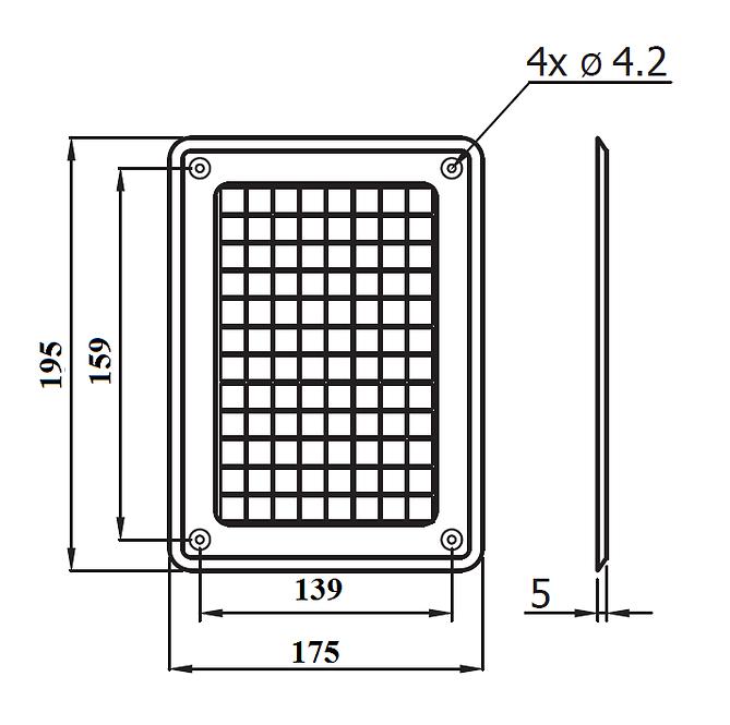 Kamingitter K2K-CH 175x195