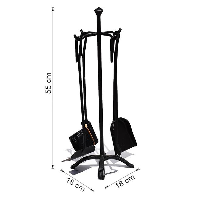 Kaminbesteck Z-19 schwarz