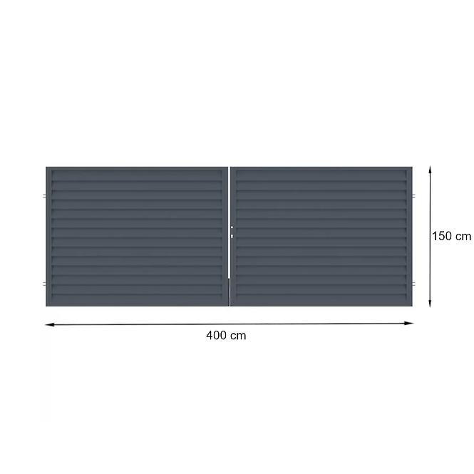 Doppeltor Imperial 150x400cm W5267