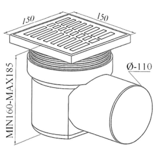 Bodenablauf FI 110 KRA011