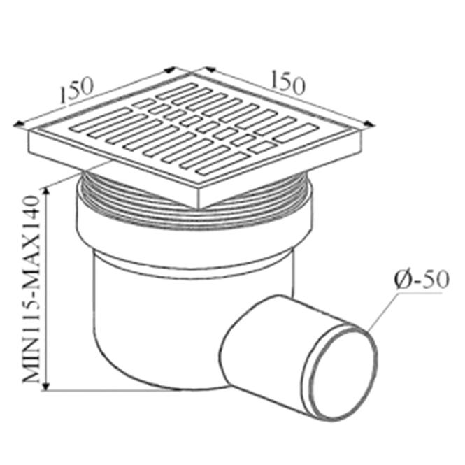 Bodenablauf FI 50 KRA017