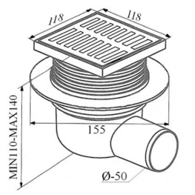 Bodenablauf FI 50 KRA028